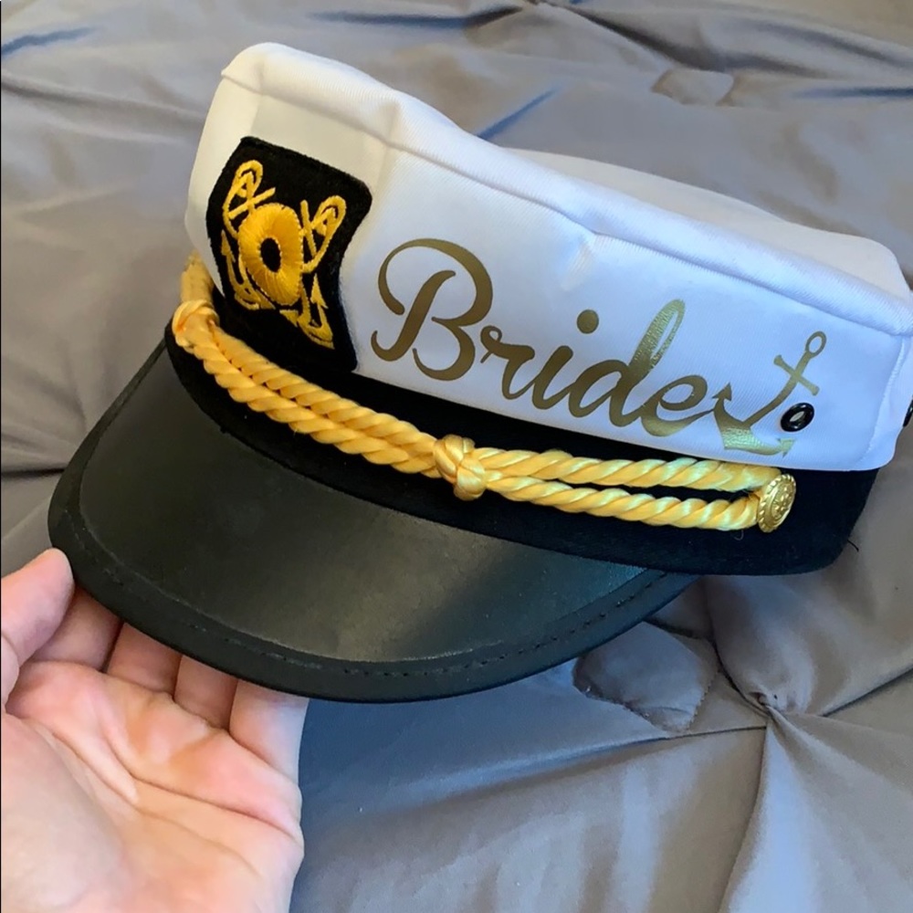 Bride captain hat.
